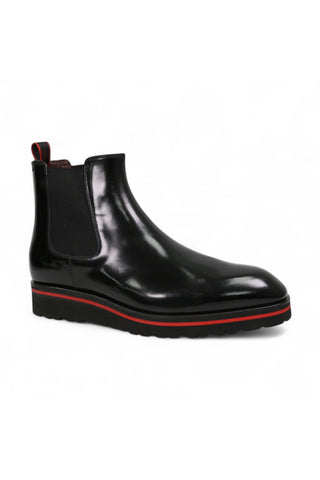 Valentino Dayton Polished Calf-Skin Leather Chelsea Boots (VAL1011)-AmbrogioShoes