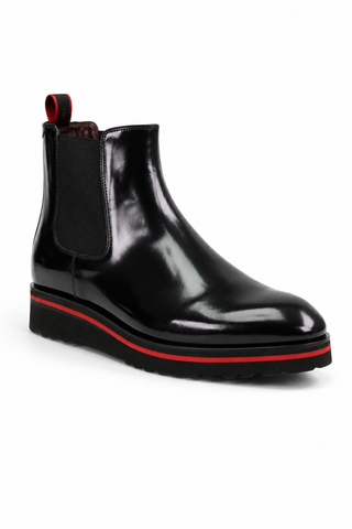 Valentino Dayton Polished Leather Chelsea Boots (VAL1011)-AmbrogioShoes