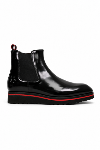 Valentino Dayton Polished Leather Chelsea Boots (VAL1011)-AmbrogioShoes