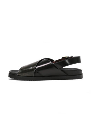 Valentino Sand V2 Polished Calf-Skin Leather Sandals (VAL1007)-AmbrogioShoes