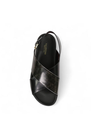 Valentino Sand V2 Polished Calf-Skin Leather Sandals (VAL1007)-AmbrogioShoes