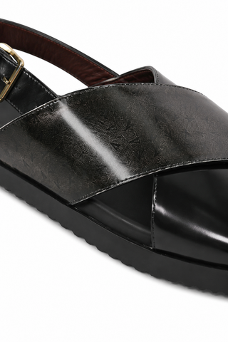 Valentino Sand V2 Polished Leather Sandals (VAL1007)
