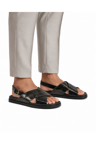 Valentino Sand V2 Polished Leather Sandals (VAL1007)