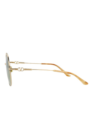Valentino VLS LIGHT GOLD/LIGHT HAVANA Sunglasses-AmbrogioShoes