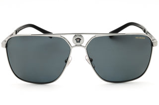 Versace 0VE2238 Metal Rectangular Men's Sunglasses-AmbrogioShoes