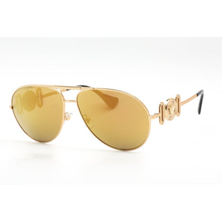 Versace 0VE2249 Sunglasses Gold / Brown Mirror Unisex Unisex Unisex-AmbrogioShoes