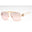 10027E - Gold / Light Pink With Silver Tone Mirror