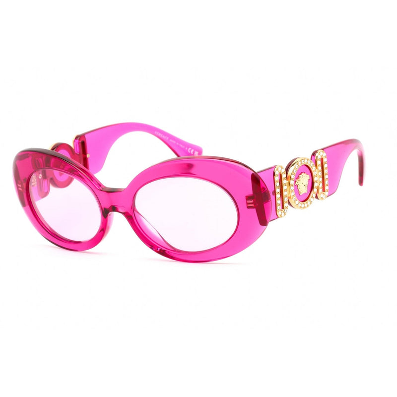 Versace 0VE4426BU Sunglasses Transparent Fuchsia/Fuchsia Women's-AmbrogioShoes