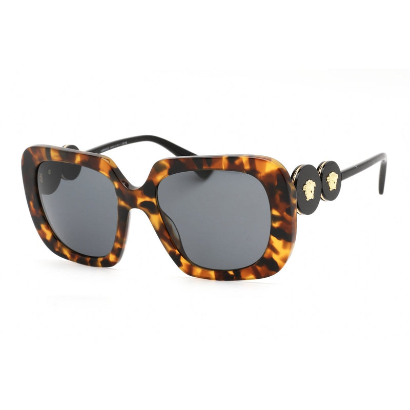 Versace 0VE4434 Sunglasses Light Havana / Dark Grey Women's-AmbrogioShoes