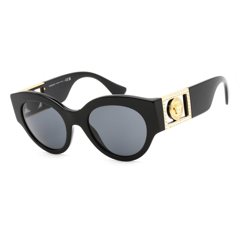 Versace 0VE4438B Sunglasses Black/Grey Women's-AmbrogioShoes