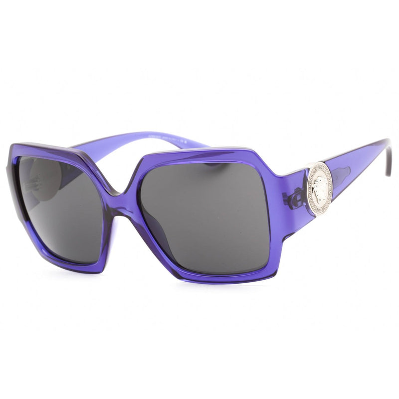 Versace 0VE4453 Sunglasses Violet/Dark Grey Women's-AmbrogioShoes