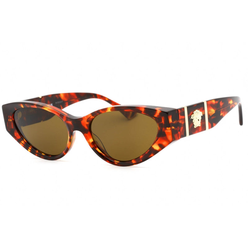 Versace 0VE4454 Sunglasses Havana / Dark Brown Women's-AmbrogioShoes