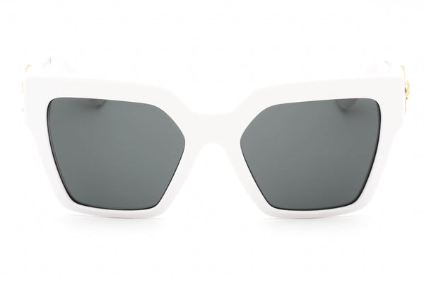 Versace 0VE4458 Sunglasses White / Dark Grey-AmbrogioShoes