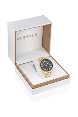 Versace Greca Dome Chrono Bracelet Watch