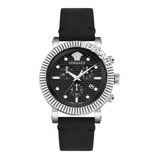 Versace V-Chrono Classic Leather Watch-AmbrogioShoes