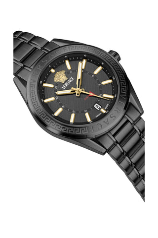 Versace V-Code GMT Bracelet Watch-AmbrogioShoes