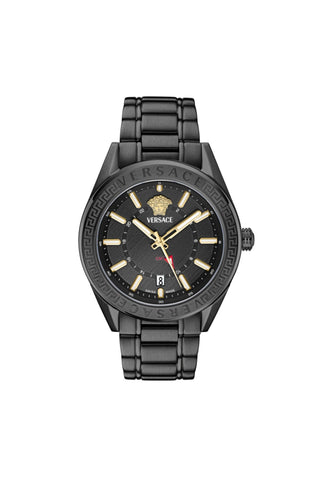Versace V-Code GMT Bracelet Watch-AmbrogioShoes