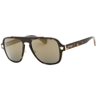 Versace VE2199 Sunglasses DARK HAVANA / dark grey mirror gold-AmbrogioShoes