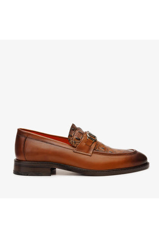 Vinci Amsterdam Leather Horse-Bit Loafer - Tan-AmbrogioShoes