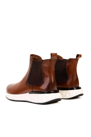 Vinci Apex Leather Boot - Tan-AmbrogioShoes