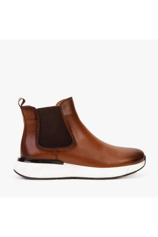 Vinci Apex Leather Boot - Tan-AmbrogioShoes