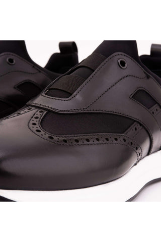 Vinci Arcadia Leather Sneaker - Black-AmbrogioShoes