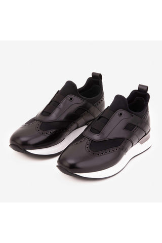 Vinci Arcadia Leather Sneaker - Black-AmbrogioShoes