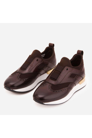 Vinci Arcadia Leather Sneaker - Brown-AmbrogioShoes