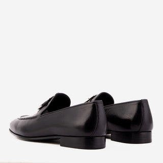 Vinci Astoria Buffalo Loafer - Black-AmbrogioShoes