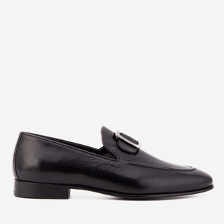 Vinci Astoria Buffalo Loafer - Black-AmbrogioShoes