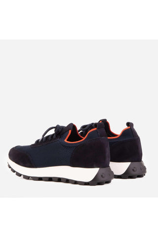 Vinci Berlin Suede & Fabric Sneaker - Navy-AmbrogioShoes