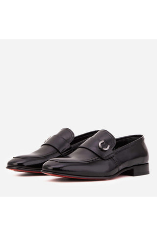 Vinci Blackwell Leather Loafer - Black-AmbrogioShoes