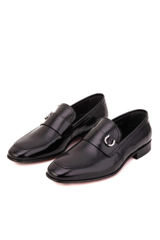 Vinci Blackwell Leather Loafer - Black-AmbrogioShoes