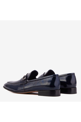 Vinci Blackwell Patent Loafer - Navy-AmbrogioShoes