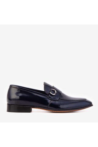 Vinci Blackwell Patent Loafer - Navy-AmbrogioShoes