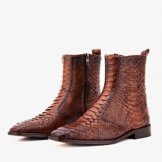 Vinci Boss Python Boot - Tan-AmbrogioShoes