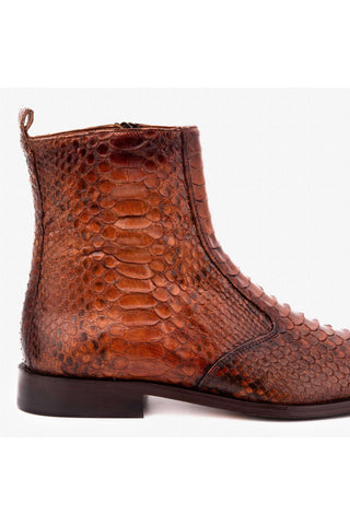 Vinci Boss Python Boot - Tan-AmbrogioShoes