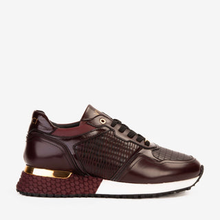 Vinci Empire Leather Sneaker - Burgundy