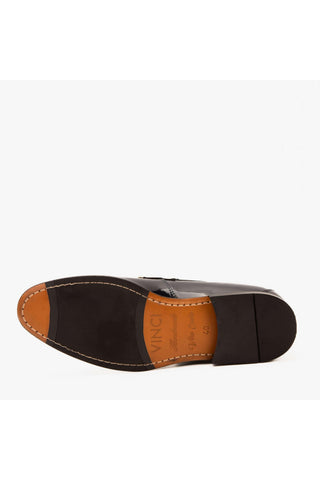 Vinci Imperial Patent Loafer - Navy-AmbrogioShoes