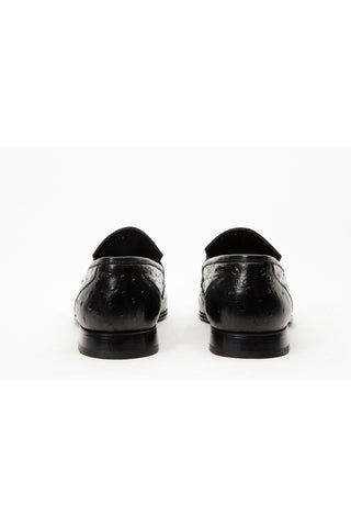 Vinci Johannesburg Embossed Leather Loafer - Black-AmbrogioShoes