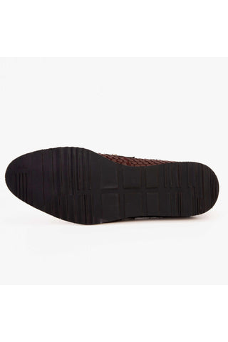 Vinci Legacy Leather Horse-Bit Loafer - Burgundy-AmbrogioShoes