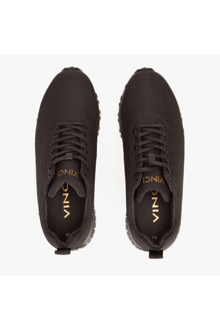 Vinci Lexington Fabric Sneaker - Black-AmbrogioShoes