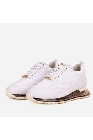 Vinci Lexington Fabric Sneaker - White-AmbrogioShoes