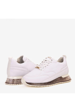 Vinci Lexington Fabric Sneaker - White-AmbrogioShoes