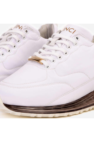 Vinci Lexington Fabric Sneaker - White-AmbrogioShoes