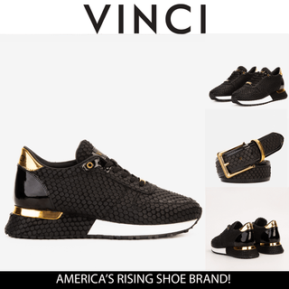 Vinci Majesty Leather Sneaker - Black