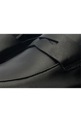 Vinci Marinka Leather Penny Loafer - Black-AmbrogioShoes