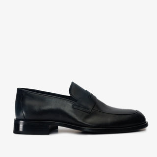 Vinci Marinka Leather Penny Loafer - Black-AmbrogioShoes