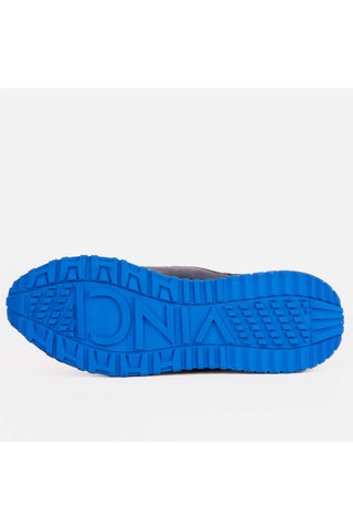 Vinci Marseille Embossed Leather Sneaker - Navy-AmbrogioShoes