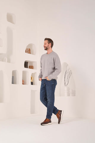 Vinci Regent Leather & Suede Boot - Brown